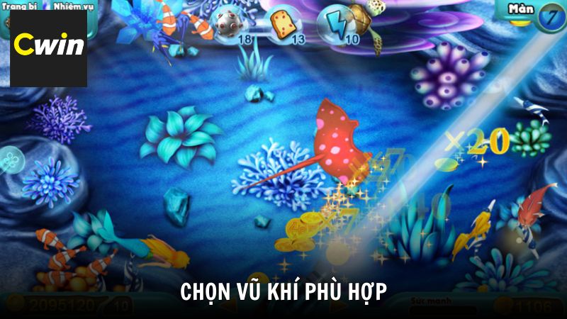 Chọn vũ khí phù hợp tạo ra chiến thuật hợp lý