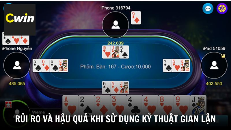 Rủi ro và hậu quả khi sử dụng kỹ thuật gian lận