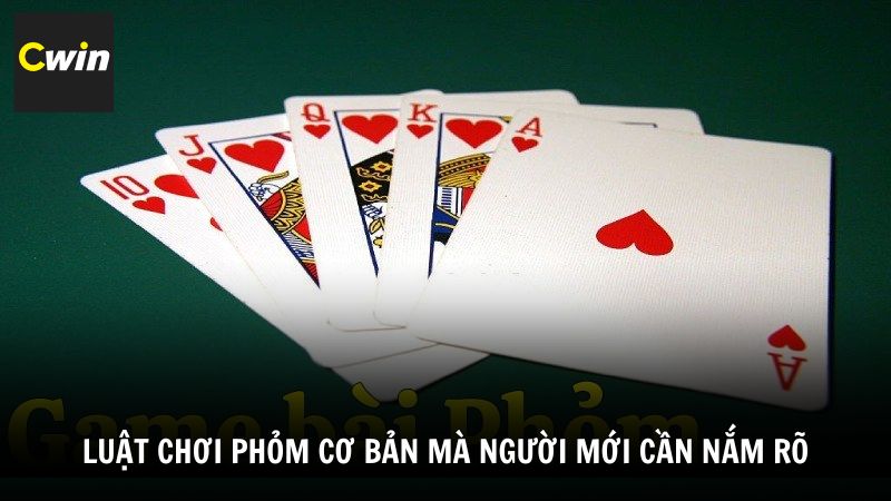 Luật chơi Phỏm cơ bản mà người mới cần nắm rõ